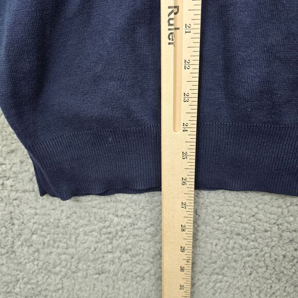 VINTAGE Polo Ralph Lauren Sweater Men's Blue V-Neck Vest Golf Size XL - Picture 8 of 10